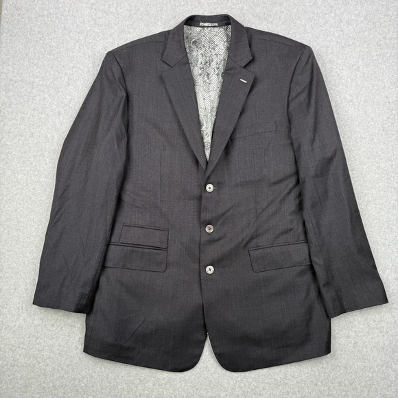 Loro Piana Blazer Mens 48R Gray Wish Super 170s Wool Sports Jacket Double Vent - Picture 1 of 16